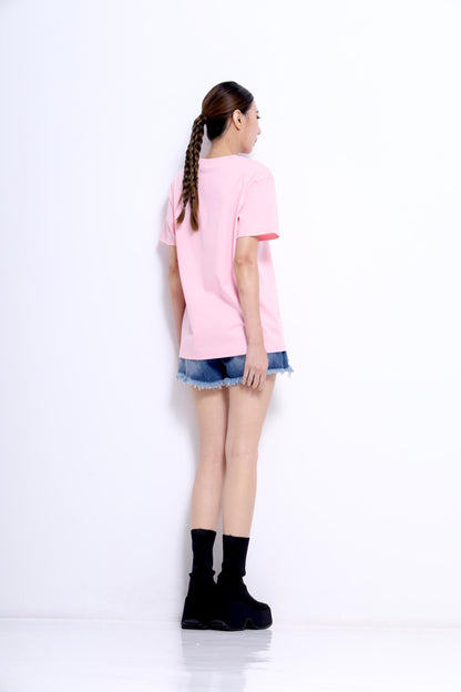 Puppy Embroidered Oversized Tee