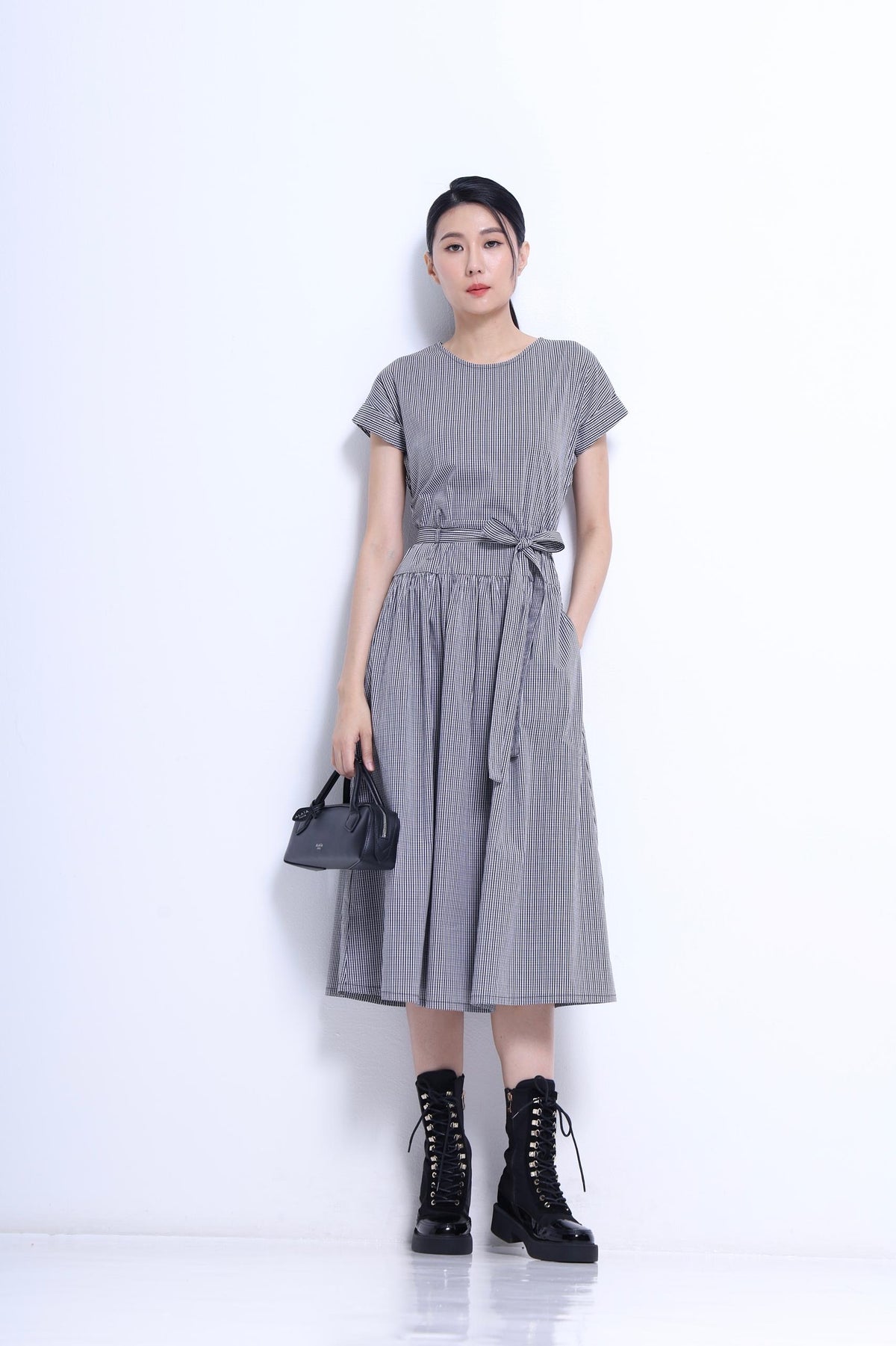 Sarah Waist Tie Midi Dress