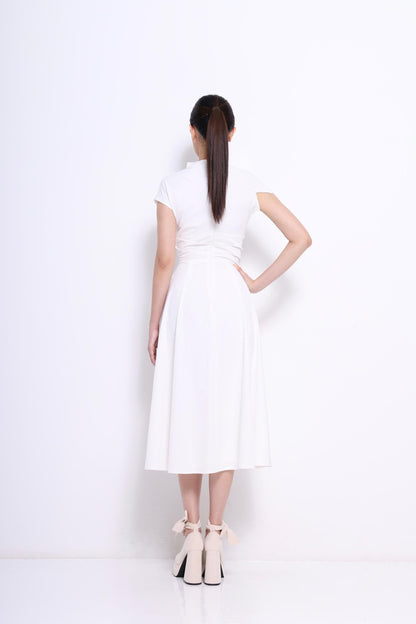 Sia Asymmetrical Drape Dress