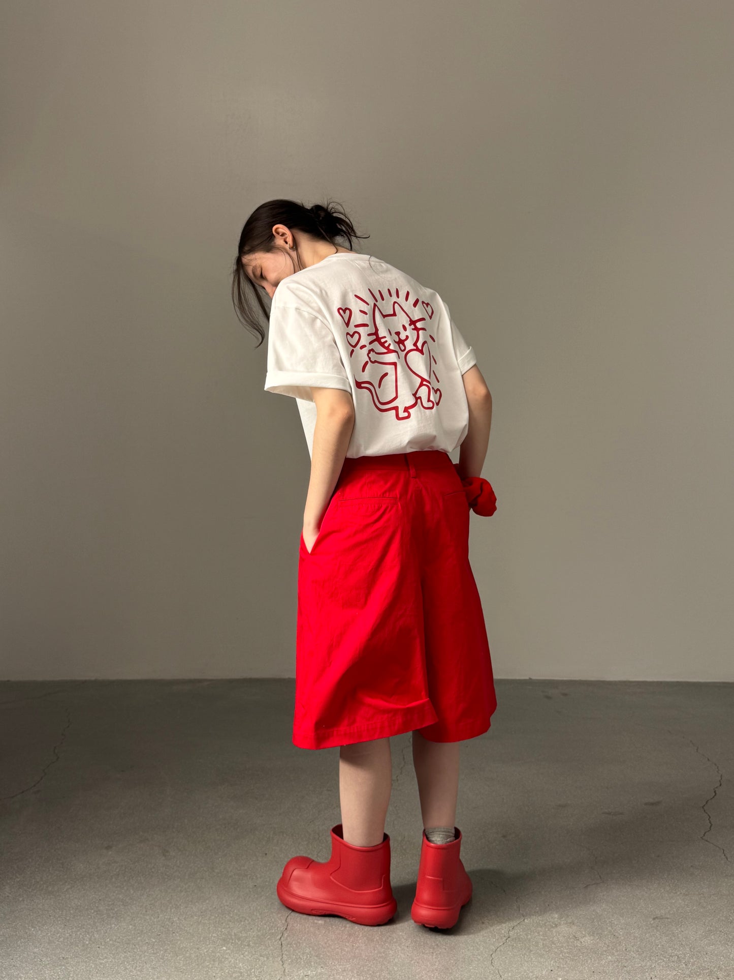 Kittie Print Oversized Tee