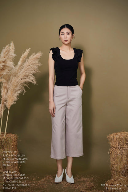 Layla Ruffle Sleeve Knit Top