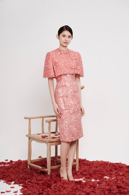 Fan Hua Orient Cropped Cape Jacket