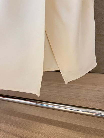 Julie Pearl Strap Satin Dress