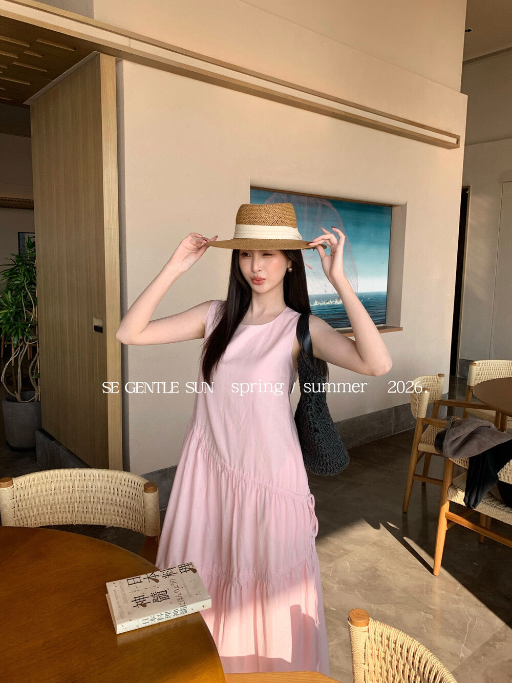 Kyla Cotton Linen Asymmetrical Dress