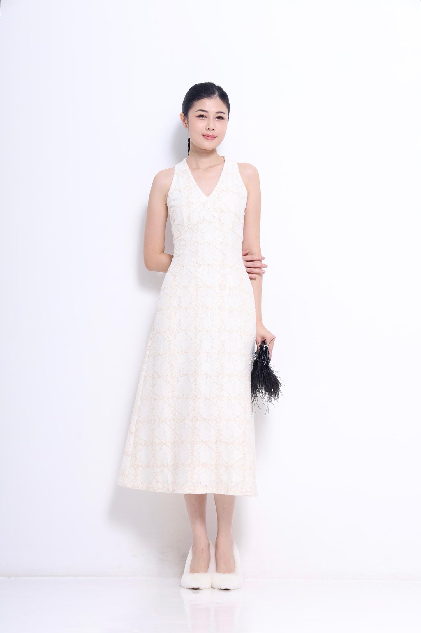 Rosalie V-neck Lace Dress