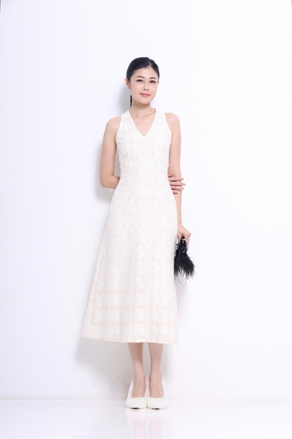 Rosalie V-neck Lace Dress