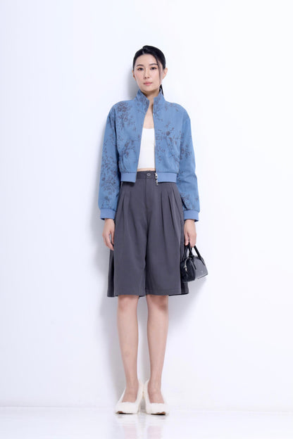 Hera Bermuda Pleated Shorts