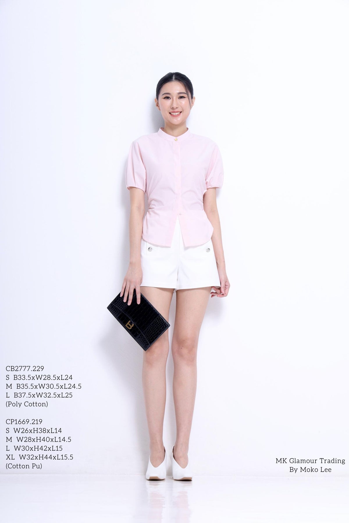 Irene Waist Tie Mandarin Shirt