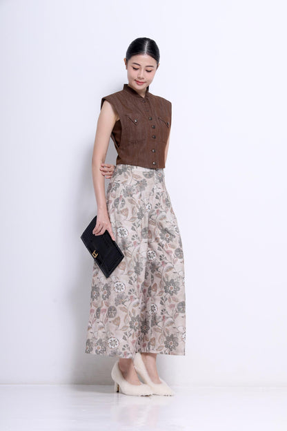 Kaia Cropped Denim Vest