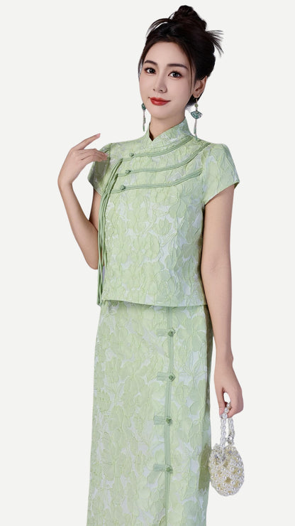 Liu Oriental Column Skirt