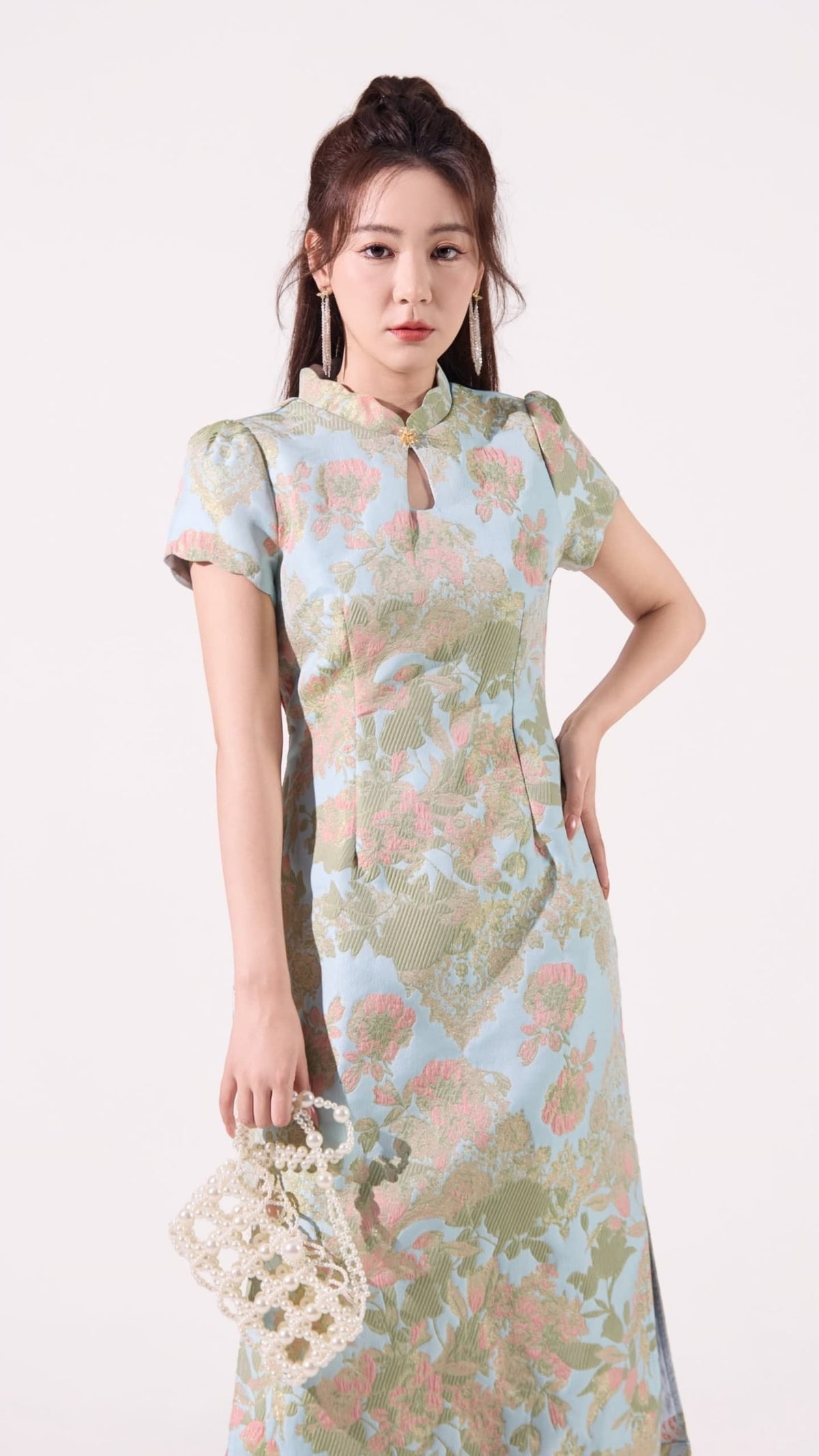 Ziri Jacquard Qipao Dress