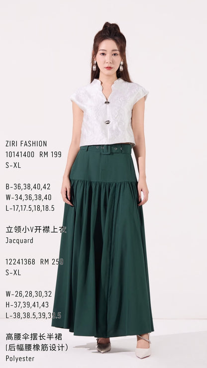 Lei Oriental V-Neck Qipao Top