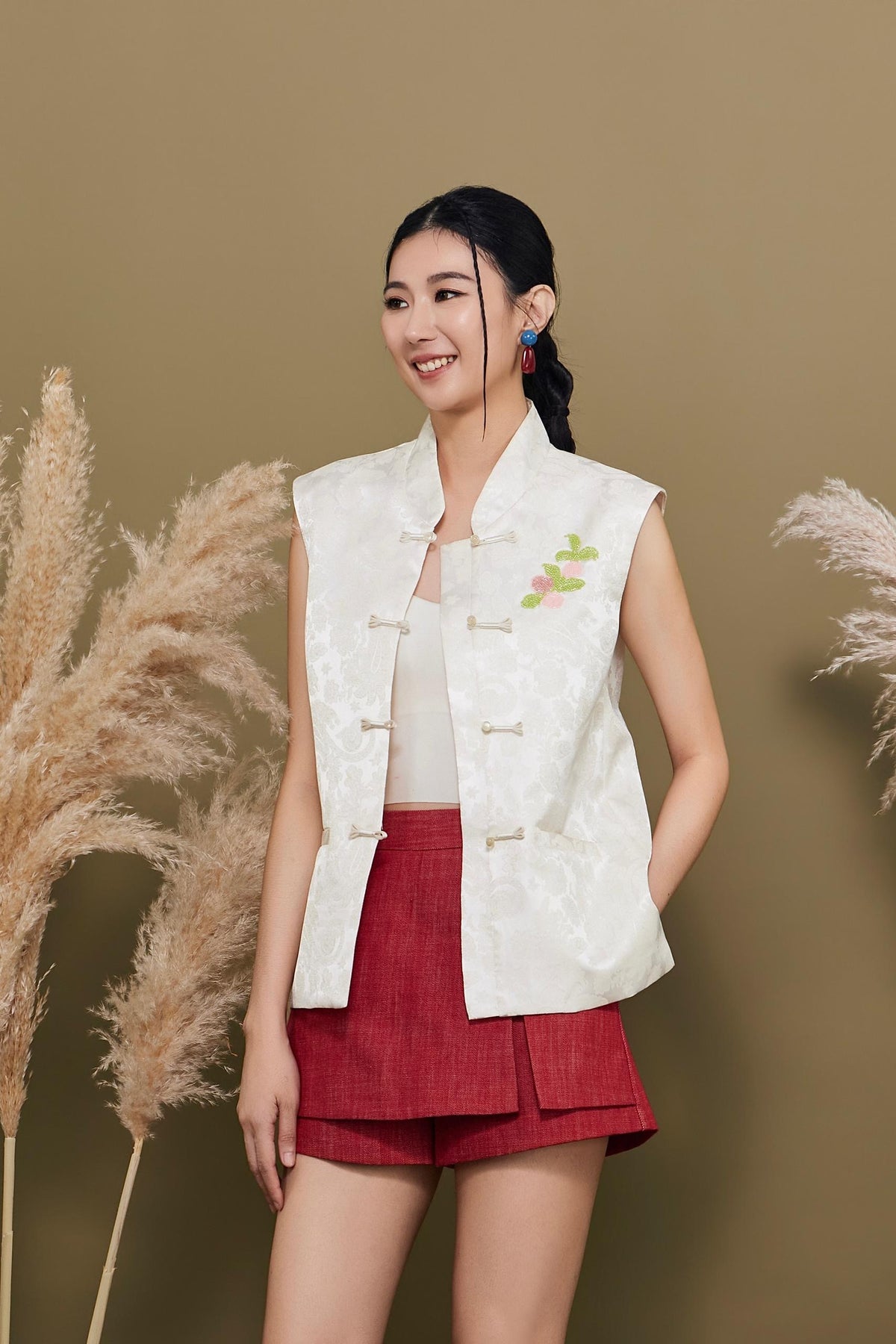 Mu Orient Chinese Knot Skorts