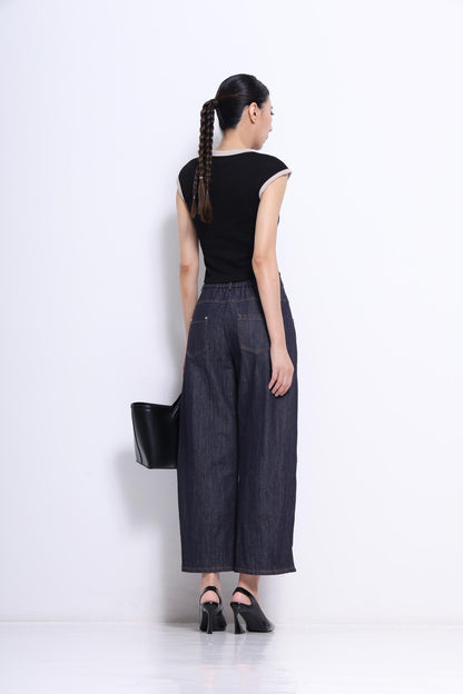 Trisha V-Neck Scuba Top