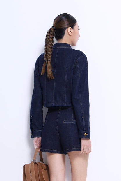 Natalie Washed Denim Shorts