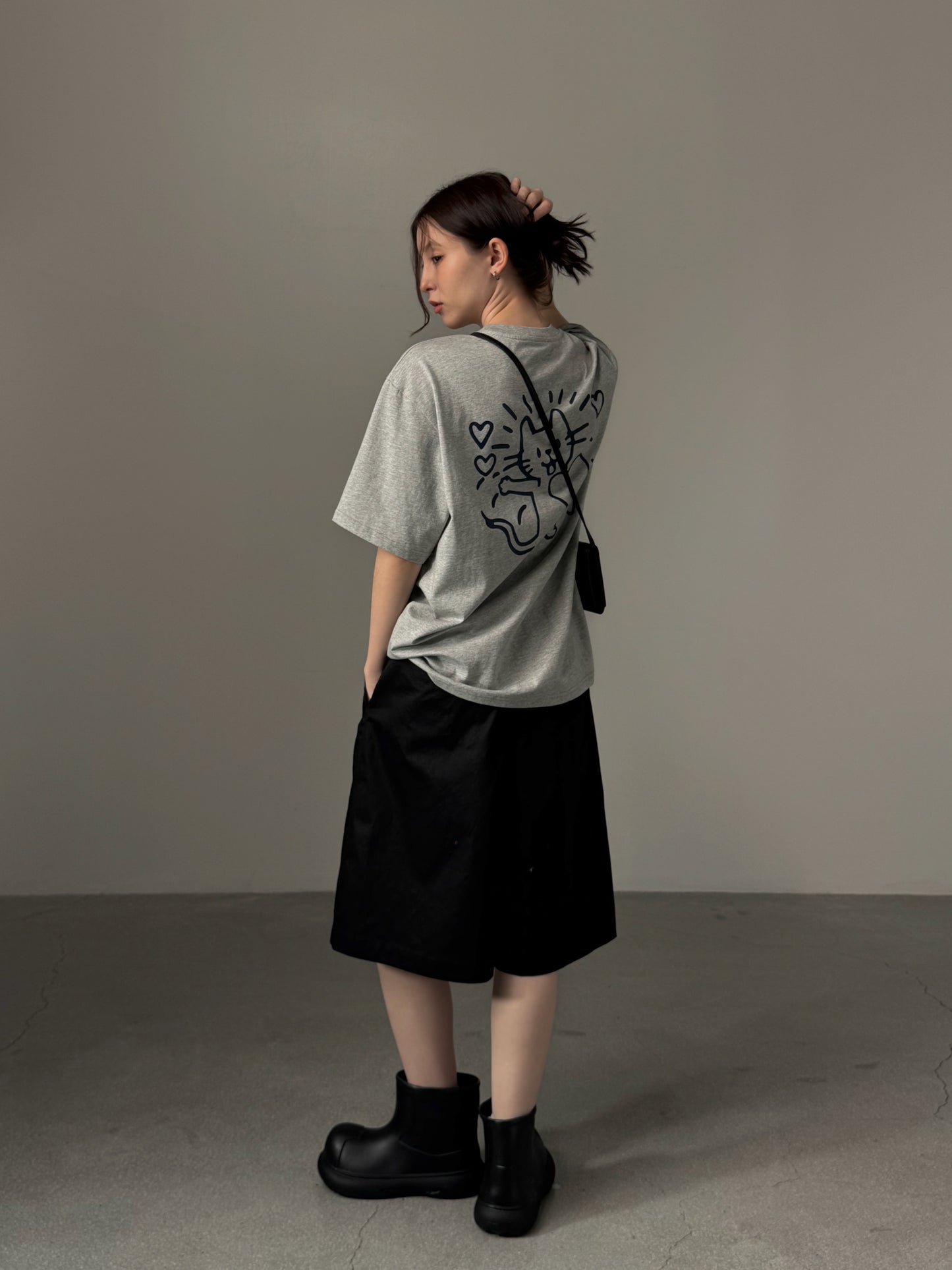 Kittie Print Oversized Tee