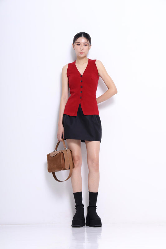 Claira V-Neck Knit Vest