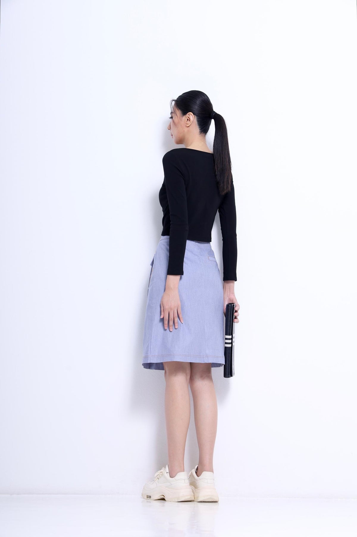 Tassy High Waisted Midi Skirt