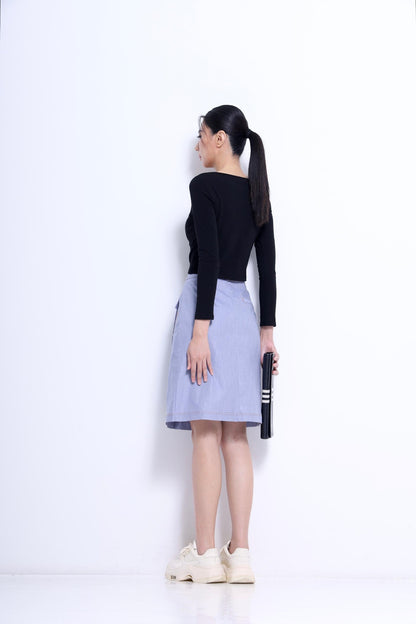 Tassy High Waisted Midi Skirt