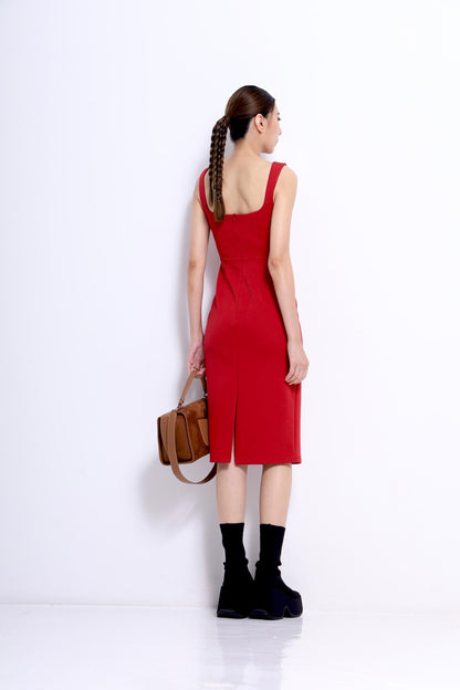 Nora Square Neck Bodycon Dress