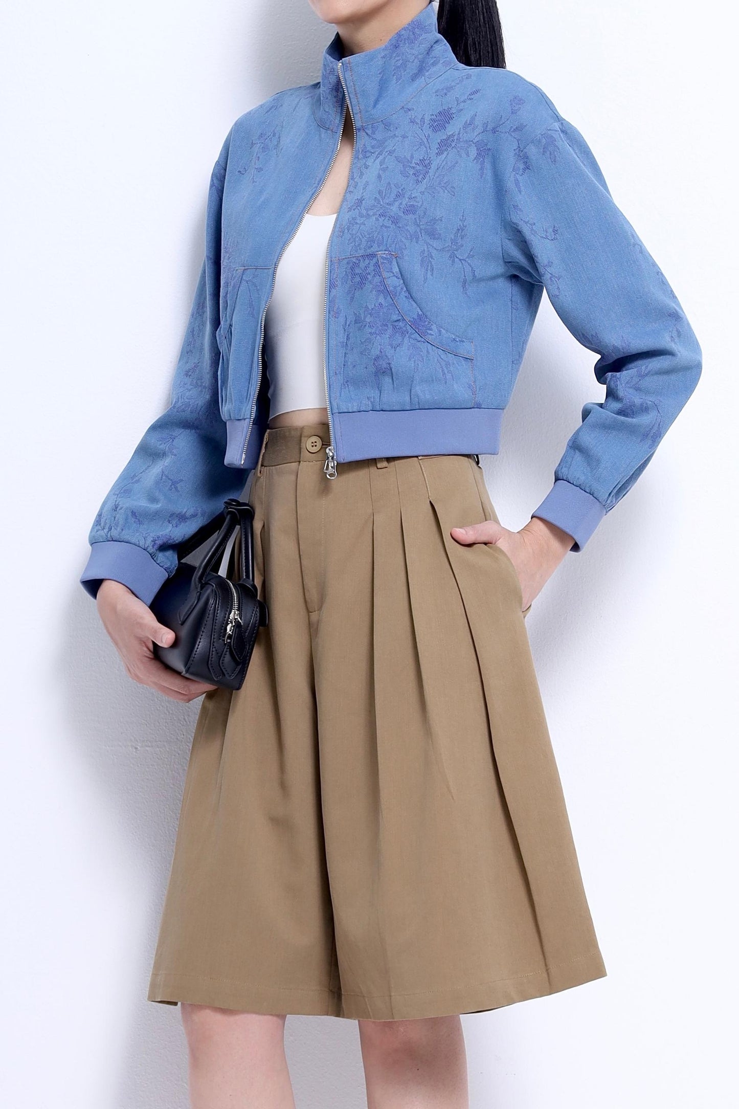 Hera Bermuda Pleated Shorts
