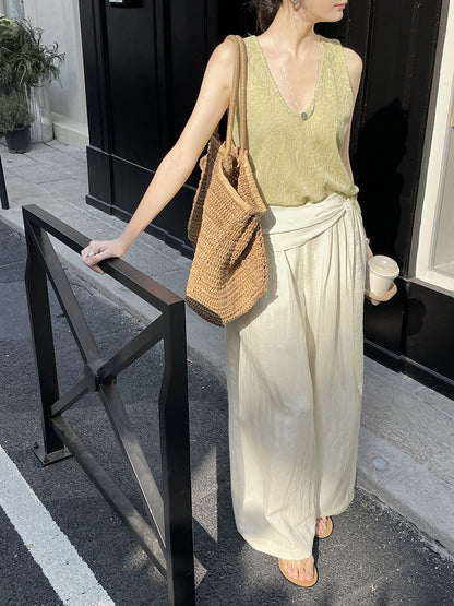 Vera Wide Leg Linen Pants