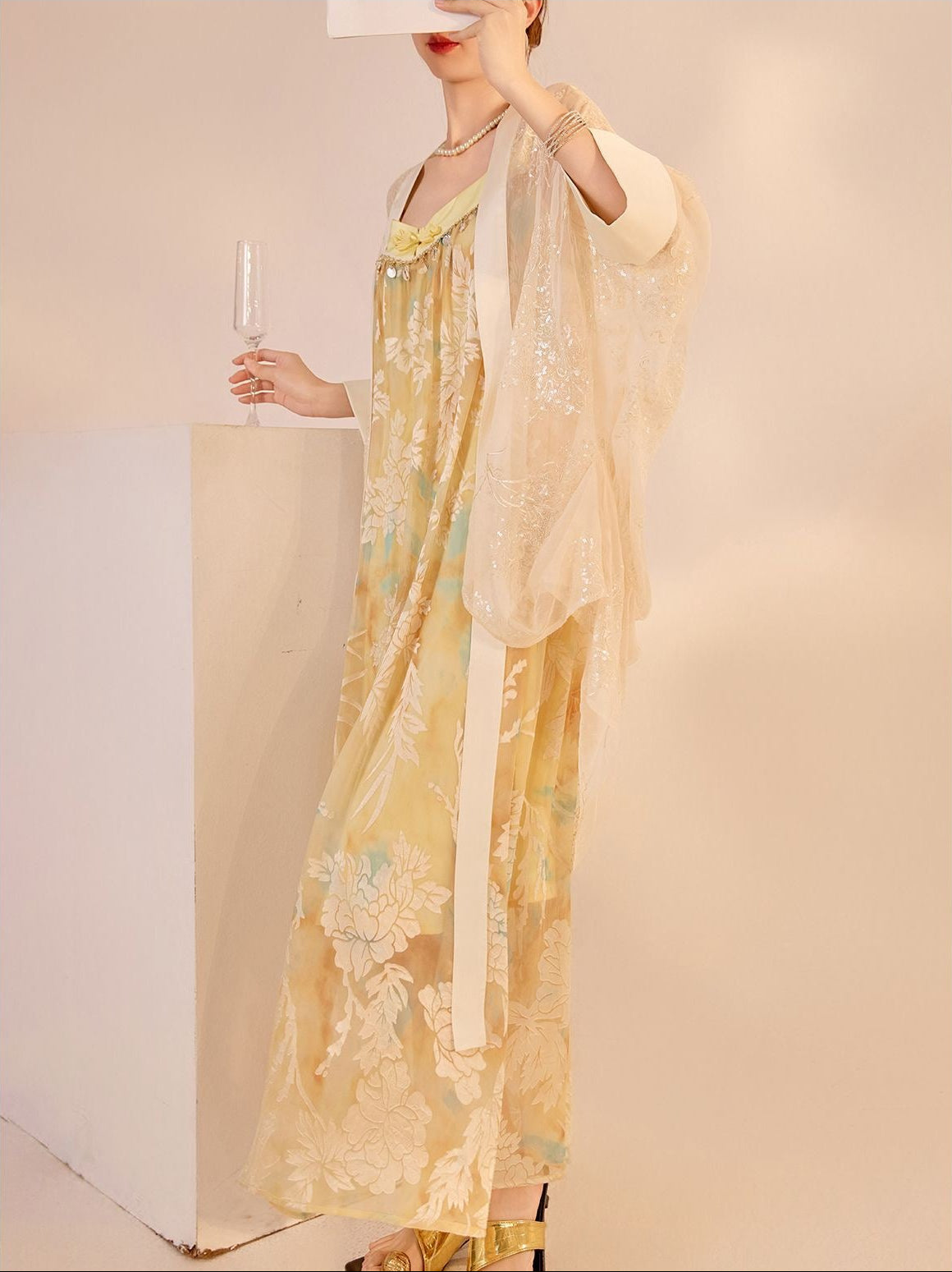 Huang Orient Flowy Dress