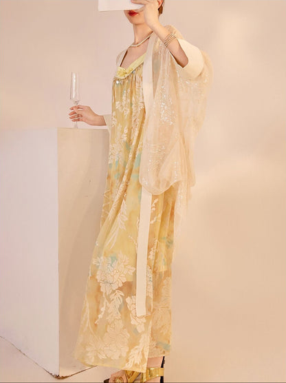 Huang Orient Flowy Dress