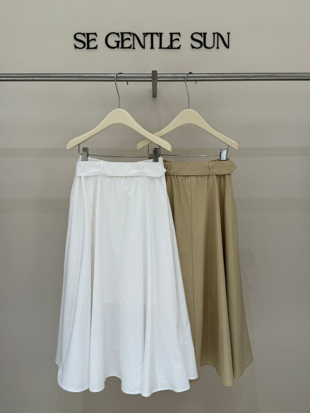 Sonia Belted A-line Skirt