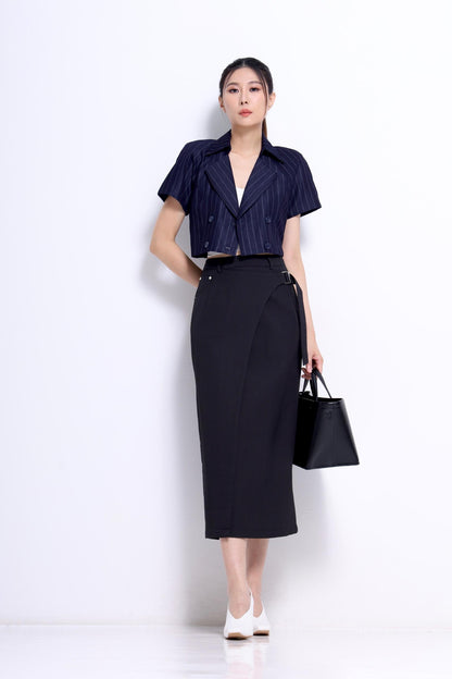 Opal Cropped Blazer Top