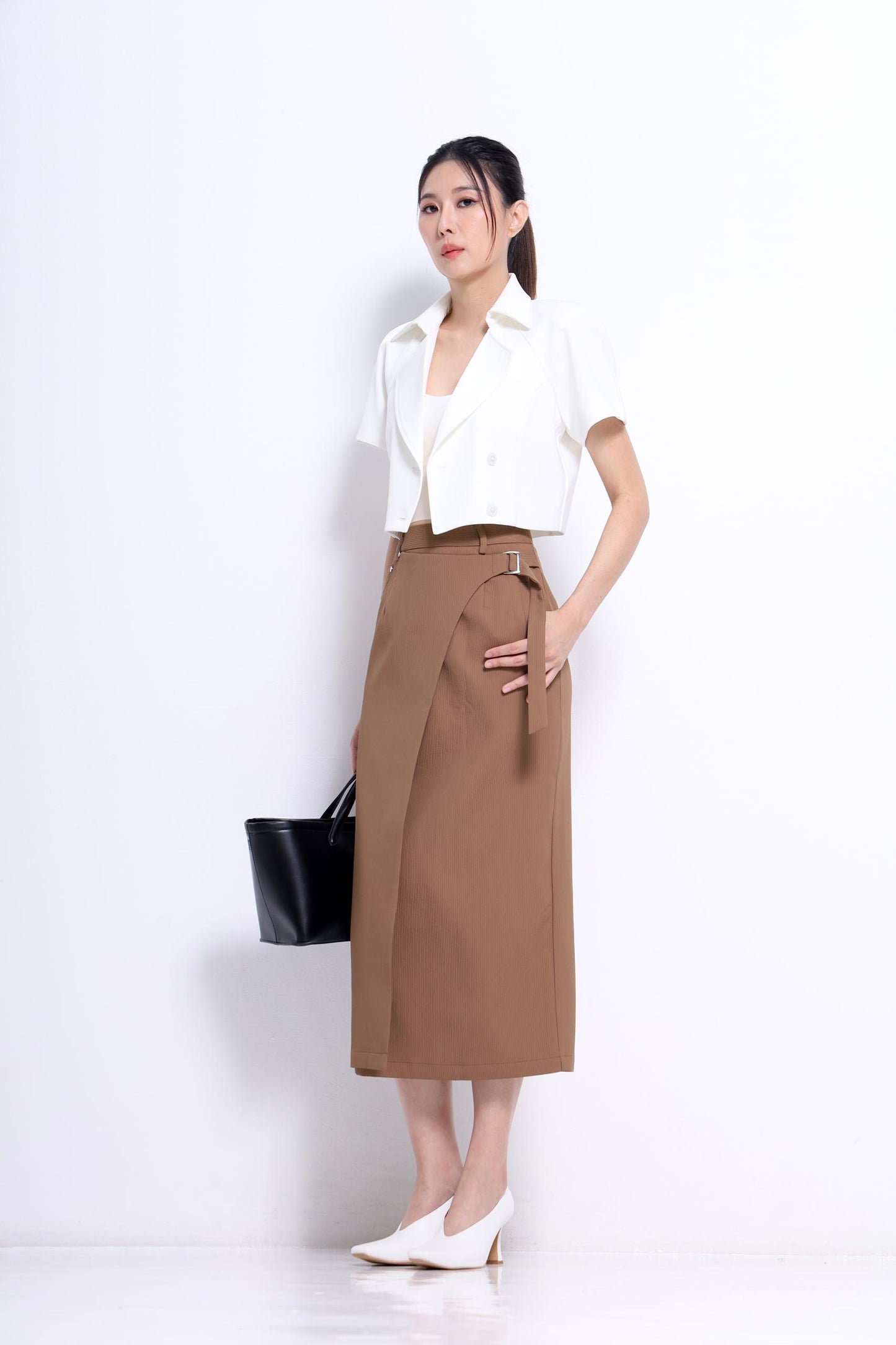 Opal Cropped Blazer Top
