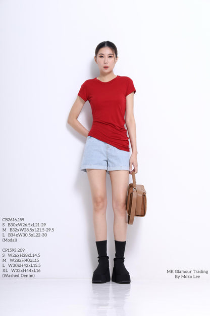 Mindy Washed Denim Aline Jeans