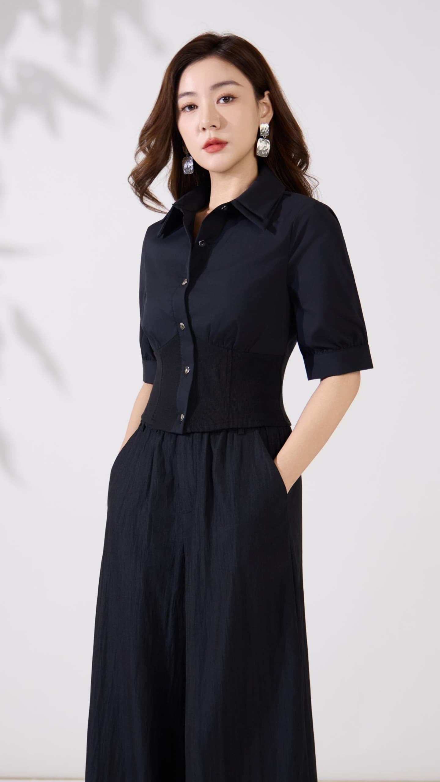 Ziri Ribbed Knit Cotton Shirt