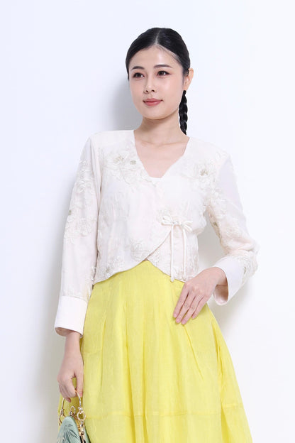 Liang Orient Embroidered Organza Jacket