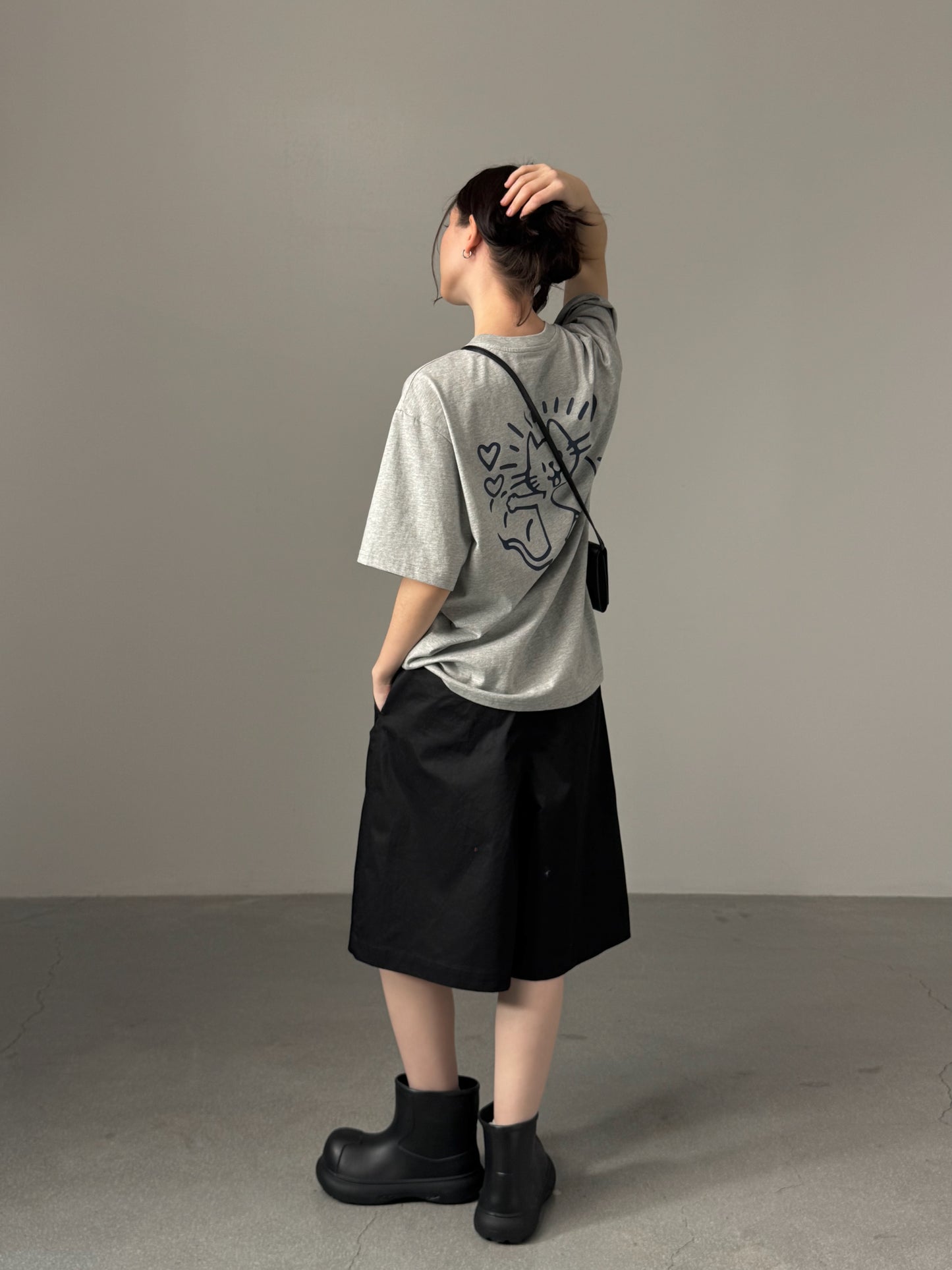 Kittie Print Oversized Tee