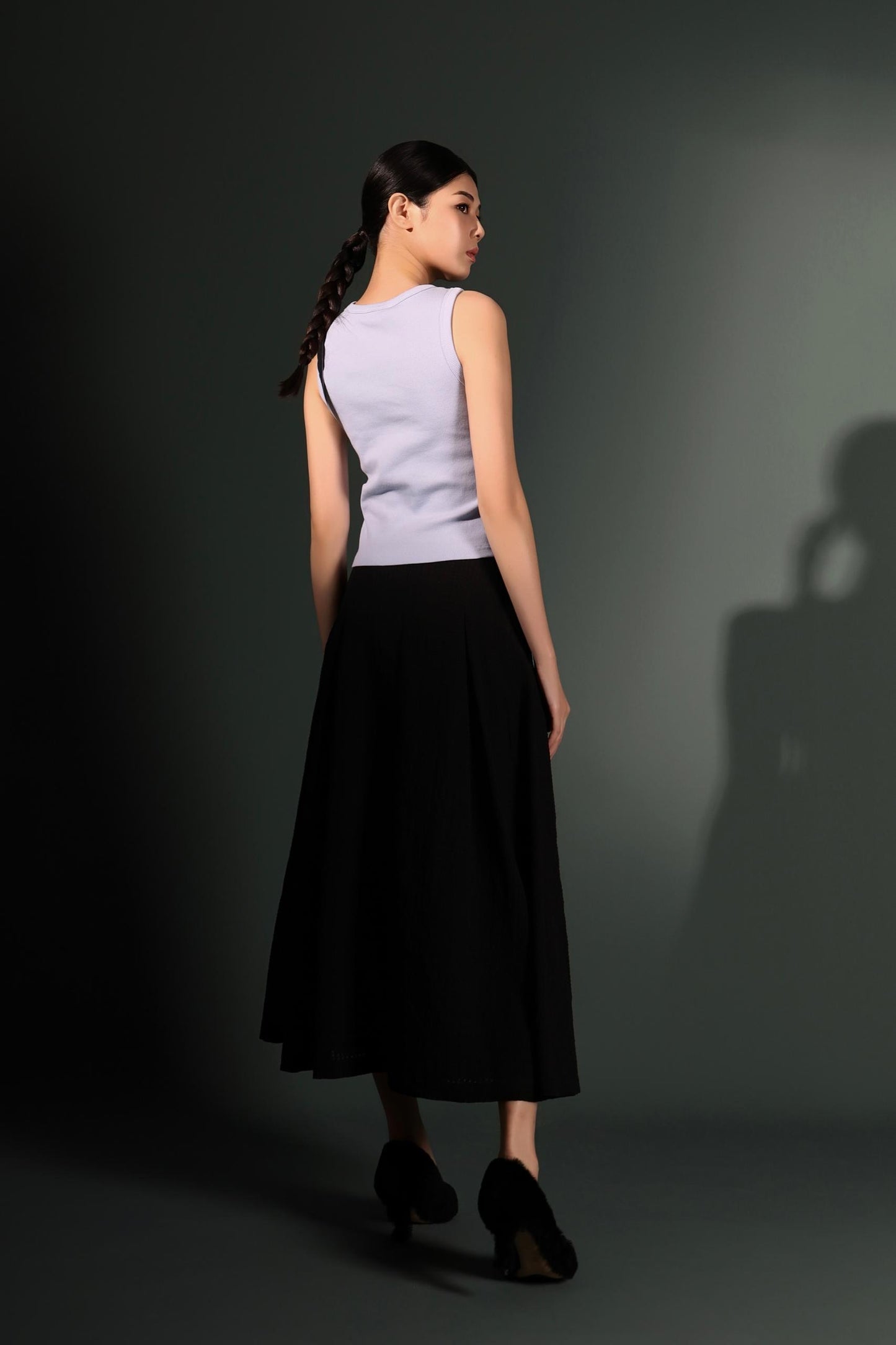 Fiona Embossed A-line Skirt