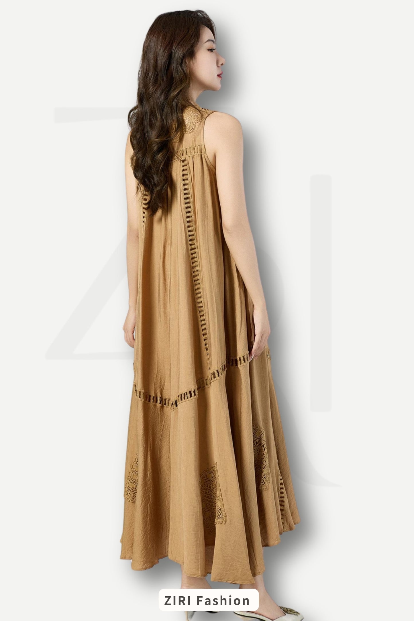Ziri Broderie Tencel Dress
