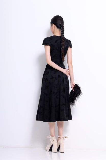 Chloe Jacquard A-line Dress