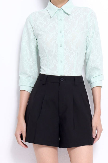 Kiera Lace Button Down Shirt