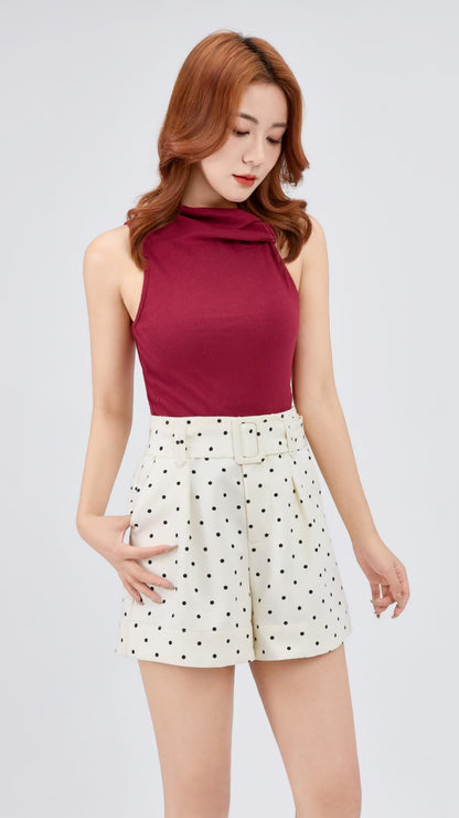 Ziri High Waisted Polka Shorts