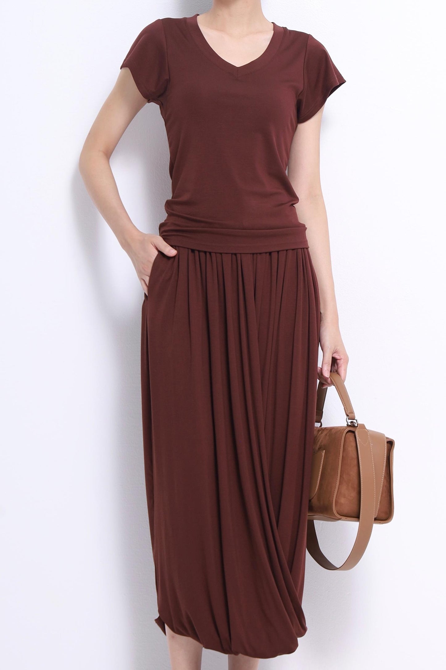 Jay Asymmetrical V-neck Tee