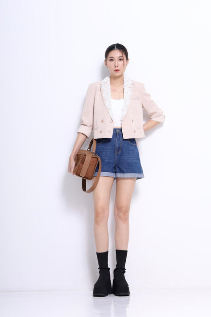 Kate Cropped Lace Jacket