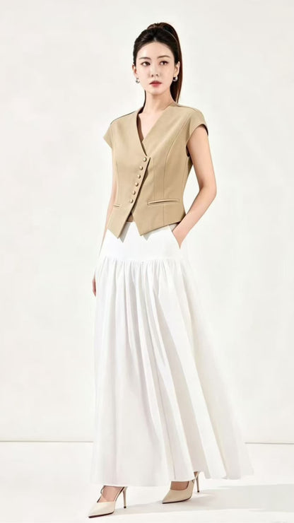 Ziri Asymmetrical Tailored Vest