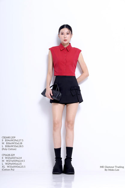 Sera Ribbon Tailored Skorts