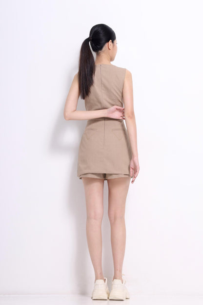Fia Square-Neck Romper