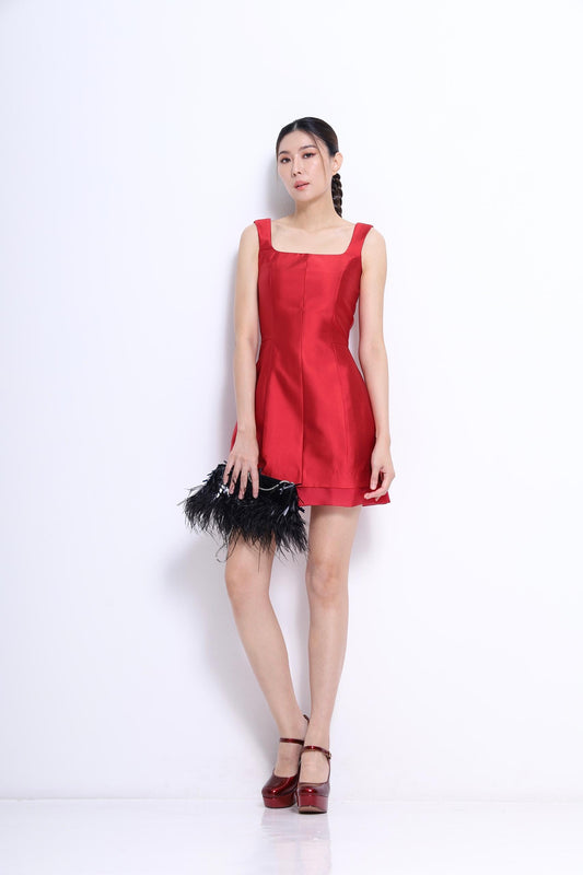 Venice Square Neck A-line Dress