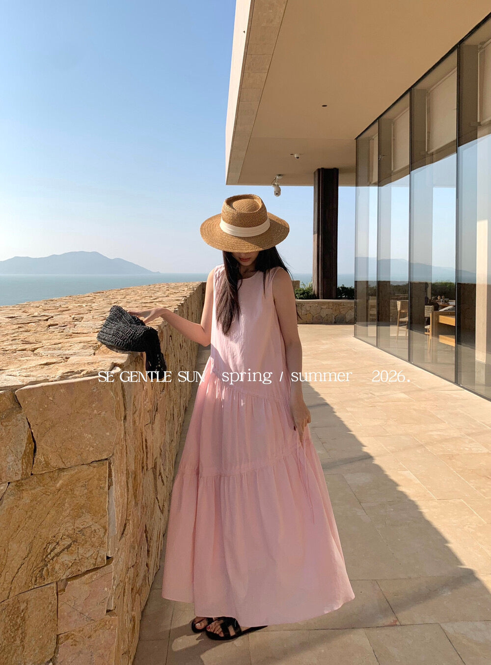 Kyla Cotton Linen Asymmetrical Dress