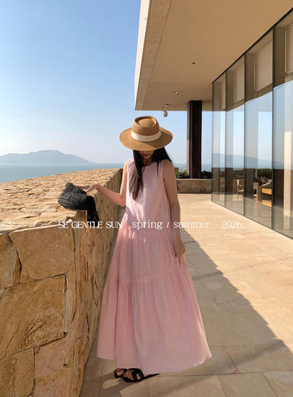 Kyla Cotton Linen Asymmetrical Dress