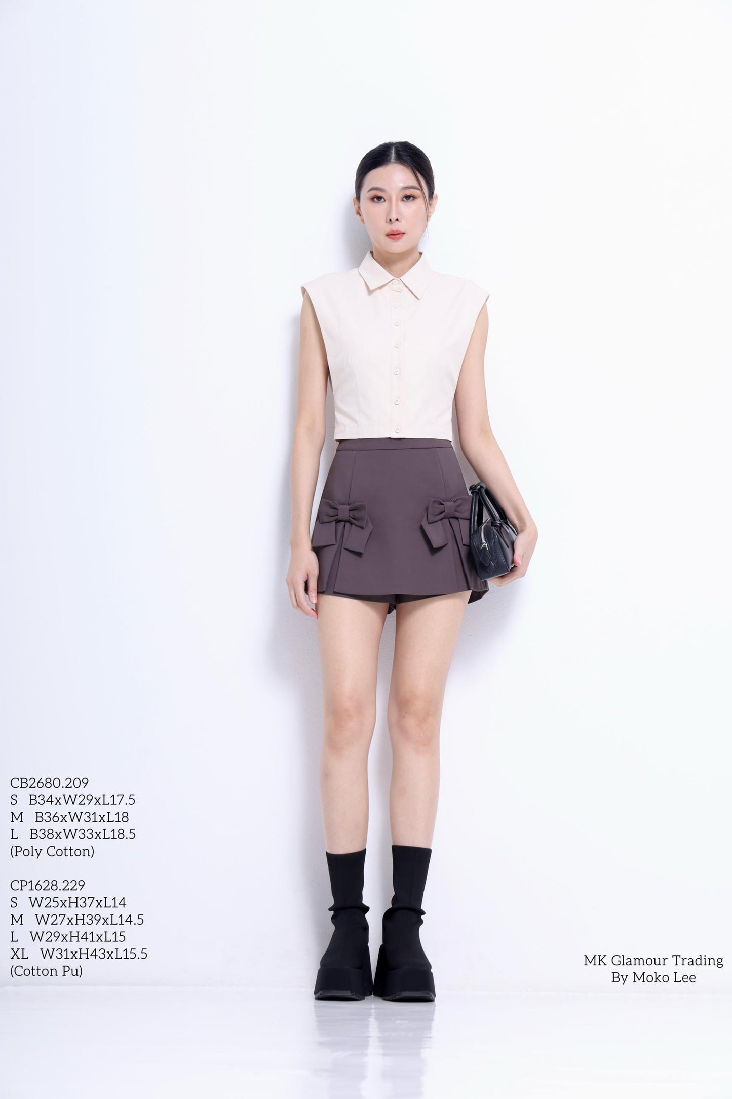 Sera Ribbon Tailored Skorts