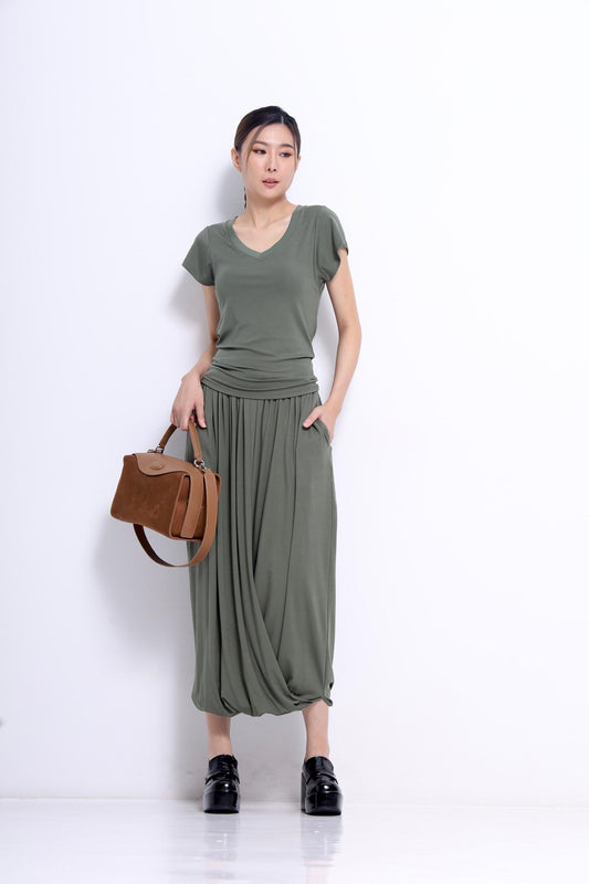 Jay Asymmetrical V-neck Tee